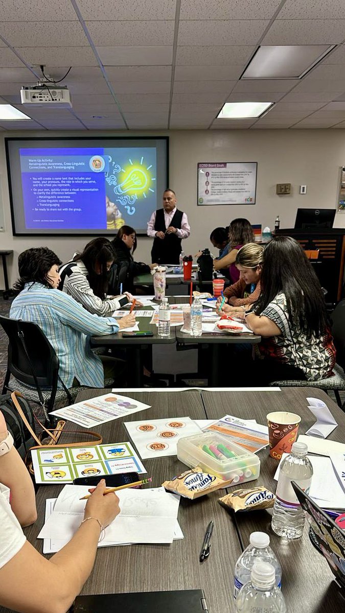 ECISD_Bil_ESL's tweet photo. This morning we continue our PD with the wonderful @JoseMedinaJr89 and our 2nd Grade Dual Language Teachers! Join us this afternoon! ✨ https://t.co/e4cznn9a0g