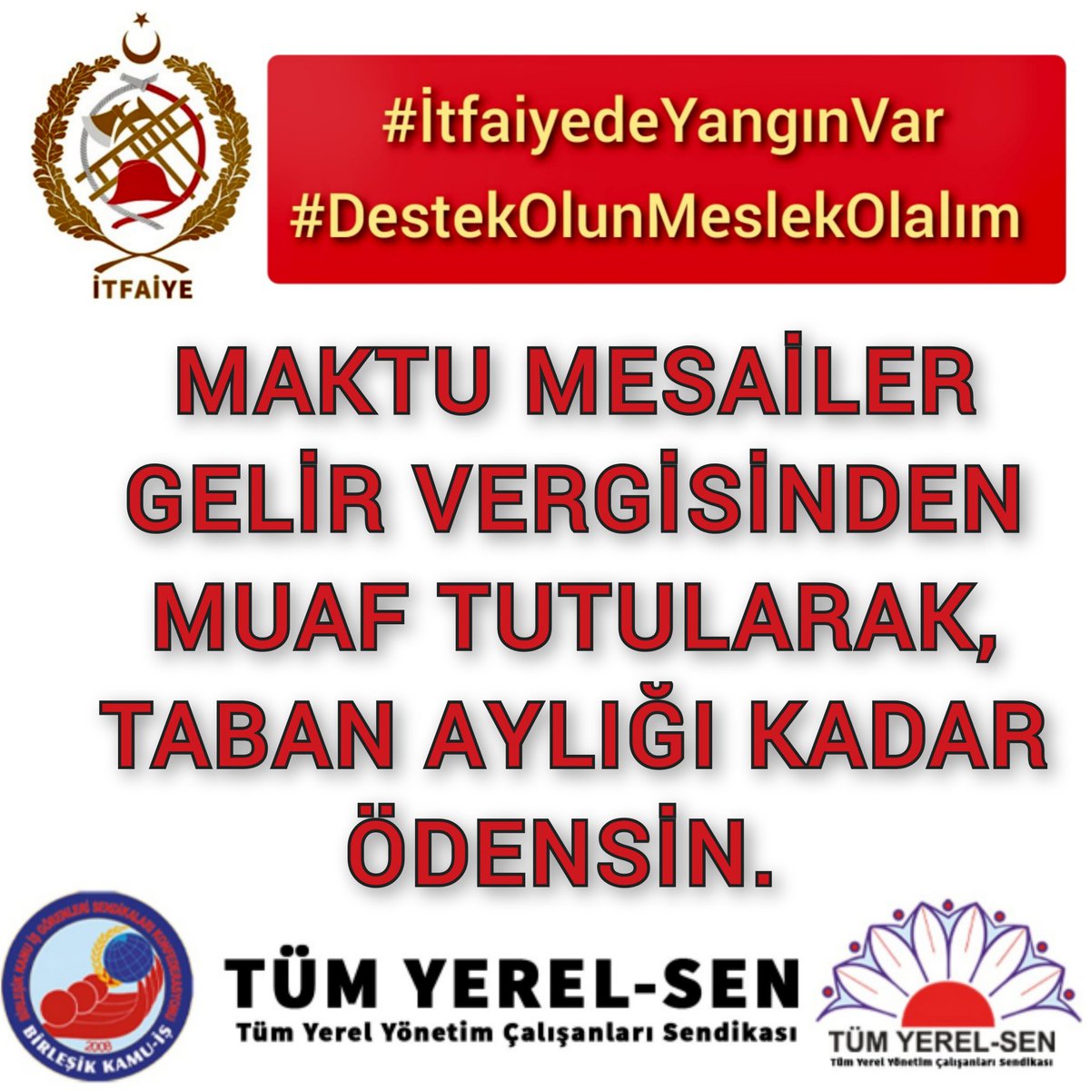tumyerelsen61's tweet photo. #İtfaiyedeYangınVar #DestekOlunMeslekOlalım https://t.co/WmpzaDG19N