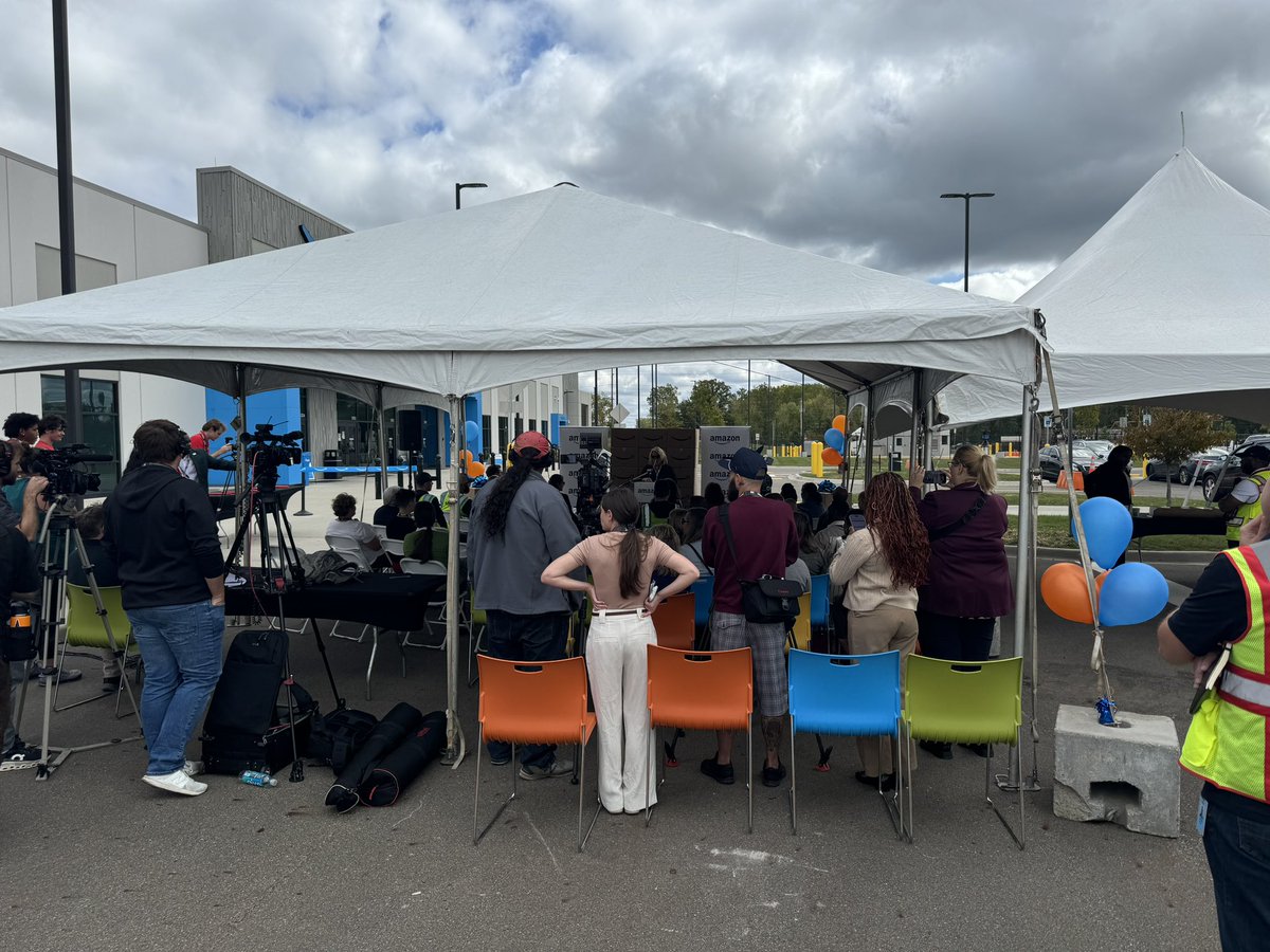 Celebrating the official grand opening of LAN2 - 1 million square foot fulfillment center in <a href="/DeltaTownship/">Delta Township</a>!