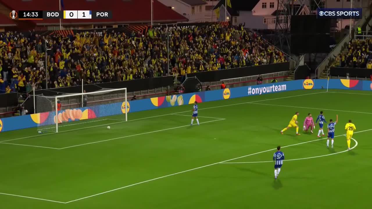 The pass 🤌The finish 🎯Bodø/Glimt’s Kasper Høgh has the home fans singing 🇳🇴