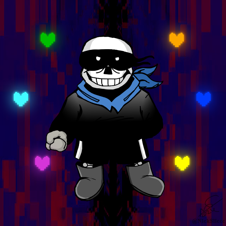 NickSliccc's tweet photo. SUPER SANS! (sans if he actually did have the 6 human souls.) #sansat #undertaleau #undertaleat #sansau #supersans #papermario #mrL https://t.co/GgBcGD3TMG