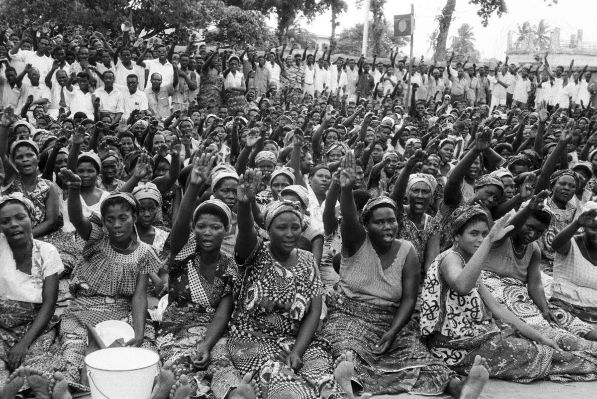 This week I'm working in the archives of a photographer who went to Togoland a few days before the 1958 vote that would free the region from French colonial domination. The photographs tell a visually captivating story of the centrality of women in the decolonization movement.