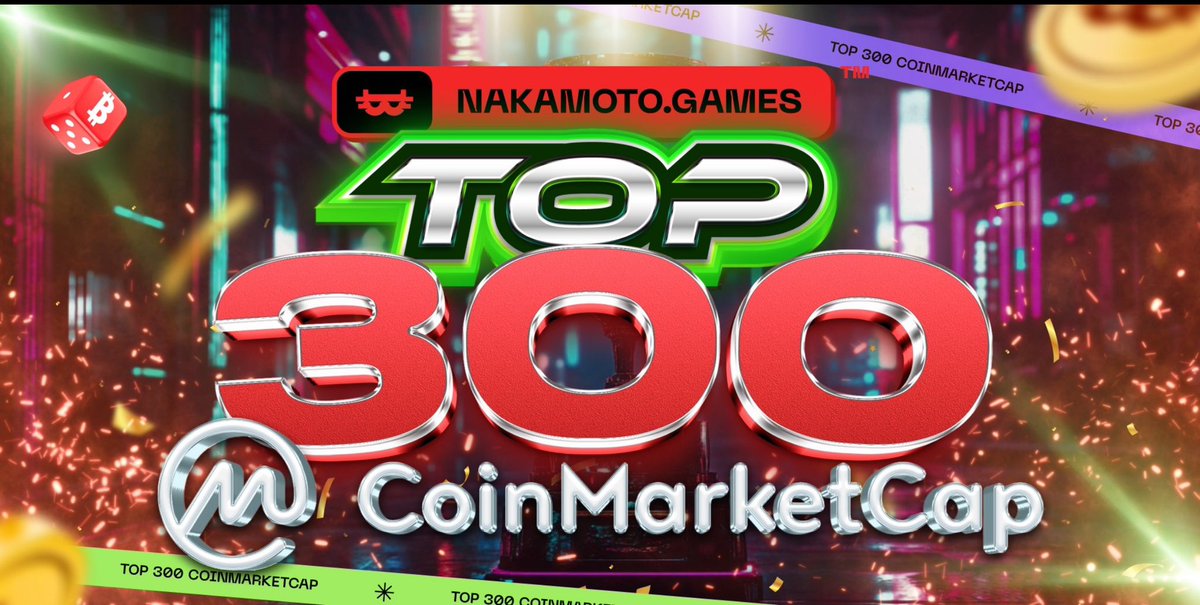 Congratulations <a href="/NakamotoGames/">Nakamoto.Games</a> $NAKA for TOP 300 💥
For TOP 100 please mobile app, Nakaverse 2.0 &amp; <a href="/binance/">Binance</a> 

Huge developments, best community, best working Team!
