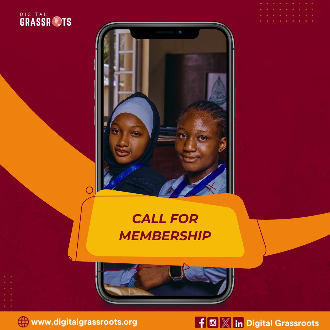 digigrassroots's tweet photo. Join Digital Grassroots today! Empower your community through digital advocacy and governance. Become a member now and connect with youth driving change.
🔗 https://t.co/DbMFfQhV0H
#CallForMembership #YouthLeadership #DigitalInclusion https://t.co/qtrR2acW8U