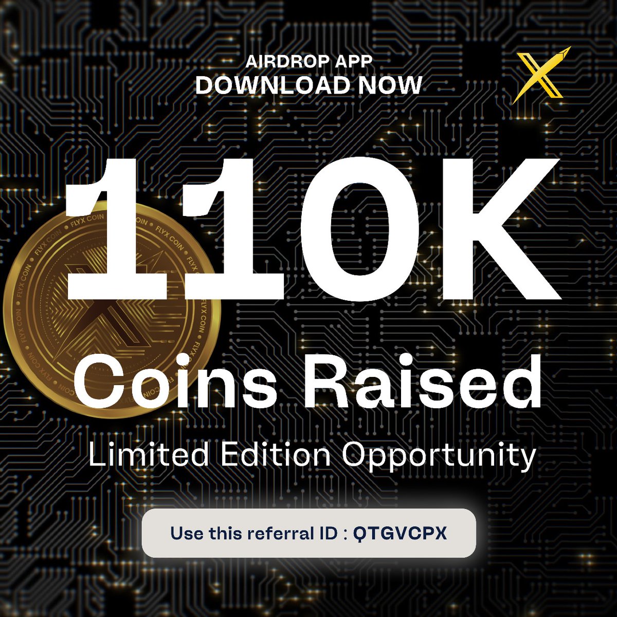 flyxcoin's tweet photo. Grab your share of FlyXcoin! Airdrop is on." #FlyXcoin #Airdrop #Blockchain_

#flyxcoin #flyx #flyxpay #flyxgateway #upic #upicrypto #flyxmerchant #flyxbusiness #flyxproject https://t.co/e6km6k4vBt