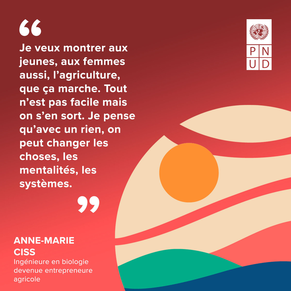 AbdourahamaneAS's tweet photo. L'agriculture est la clé pour débloquer le changement !

🌾Anne-Marie nous montre comment un petit effort peut transformer les mentalités et les systèmes.

Plongez dans son histoire inspirante. 🌱
https://t.co/9zBcMFrsc8

#JeSuisSahel #IAMSahel 

@UNDPWACA @UNDPAfrica https://t.co/pwx9IYreiG