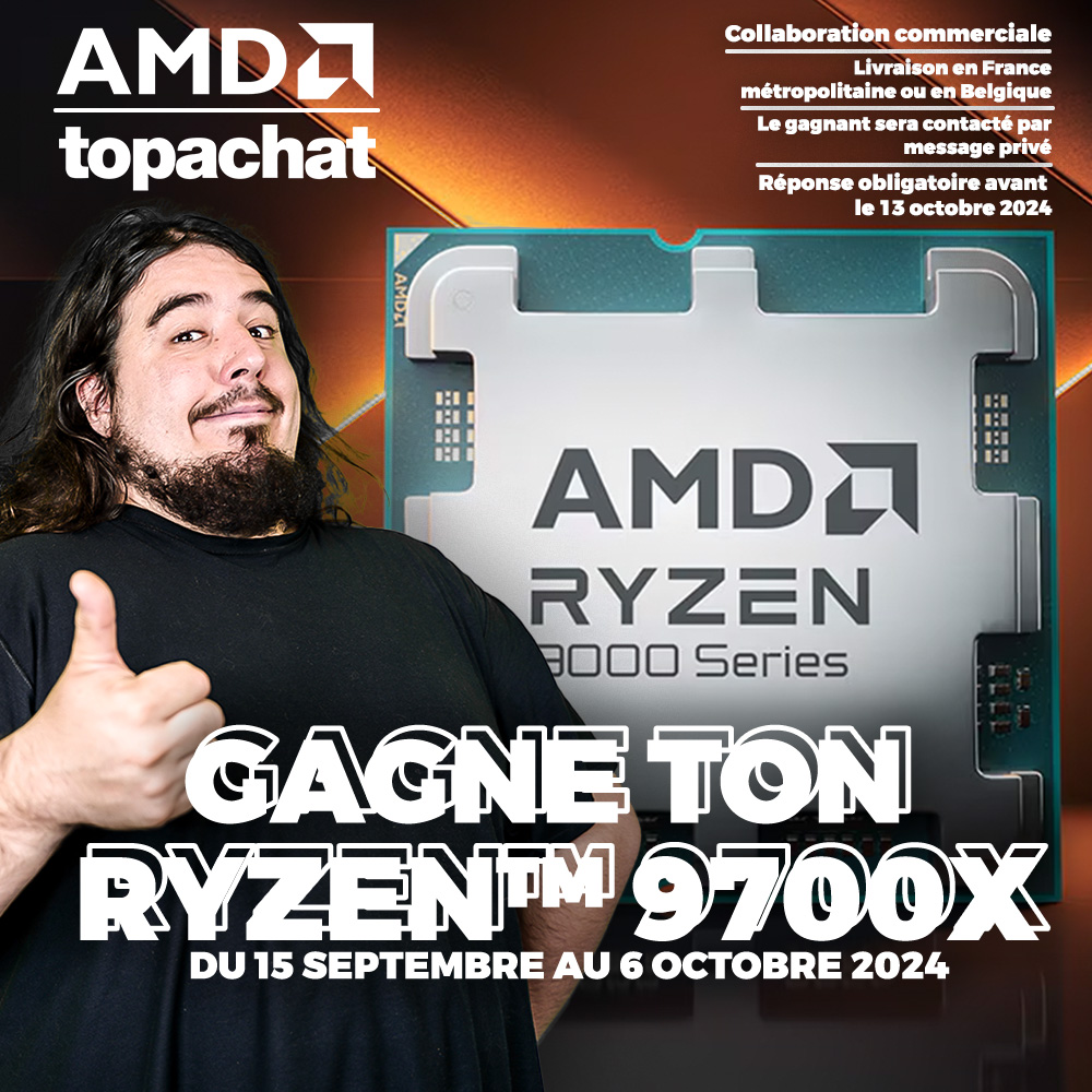 Et c'est parti pour gagner un Ryzen™ 7 9700X  !! 

===►  gleam.io/P779I/gagne-to…

En Collaboration Commercial avec <a href="/AMD_France/">AMD France</a> et <a href="/TopAchat/">TopAchat #BackToGaming 🔥</a> 

Bonne chance à tous !