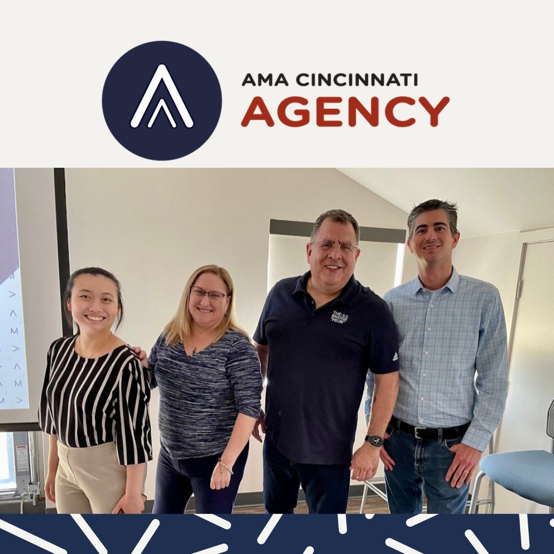 Grow your professional skill set while giving back to our local community!

With AMA Agency, we pair teams of volunteers with selected nonprofits or startups for 6-month pro bono marketing projects.

Volunteer here: amacincinnati.org/get-involved/a…