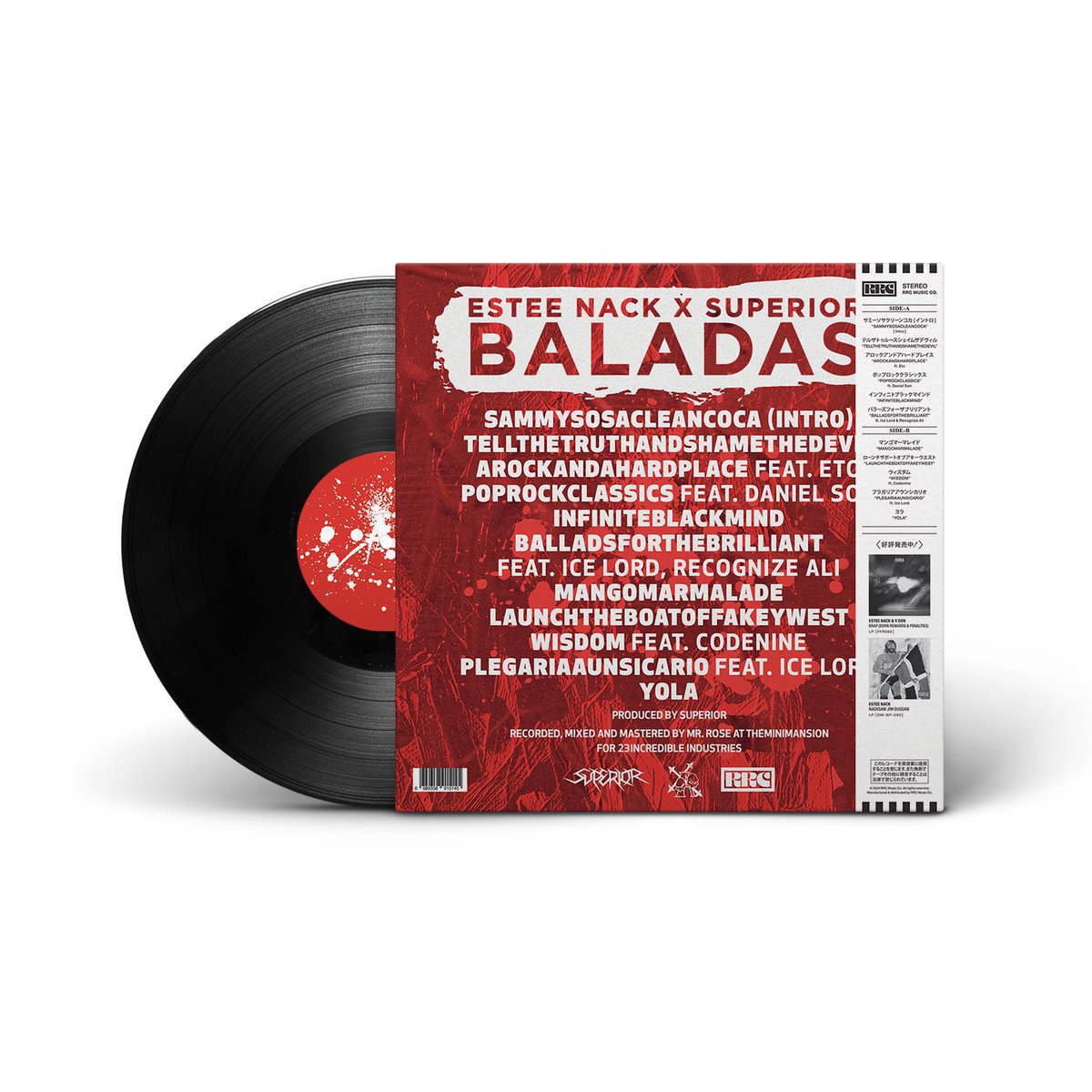 Superior_Prod's tweet photo. OUT NOW 💥💥💥 @EsteeNack x @Superior_Prod "BALADAS" LIMITED EDITION repress album. Available via @RrcmusicC
Only 300 copies worldwide❗️
#esteenack #superior #baladas #RRC #doubleRC #RRCmusicco #hiphop https://t.co/V1A1KoXX6J