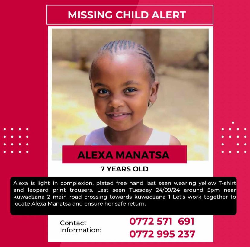 Breaking: Missing Child Alert
