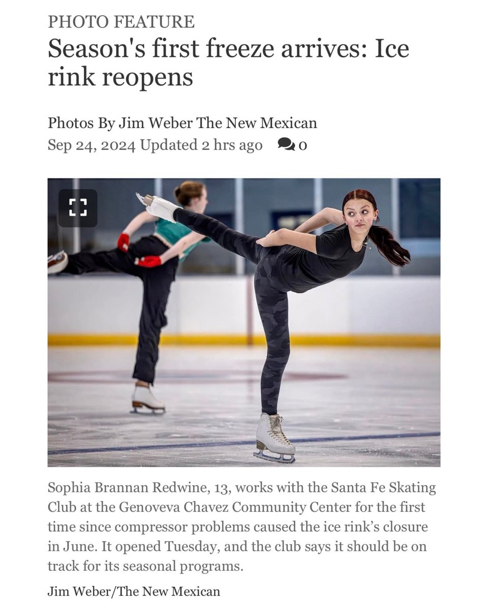 SantaFeSC's tweet image. The GCCC ice rink’s reopening is featured in today’s Santa Fe New Mexican.

santafenewmexican.com/news/local_new…