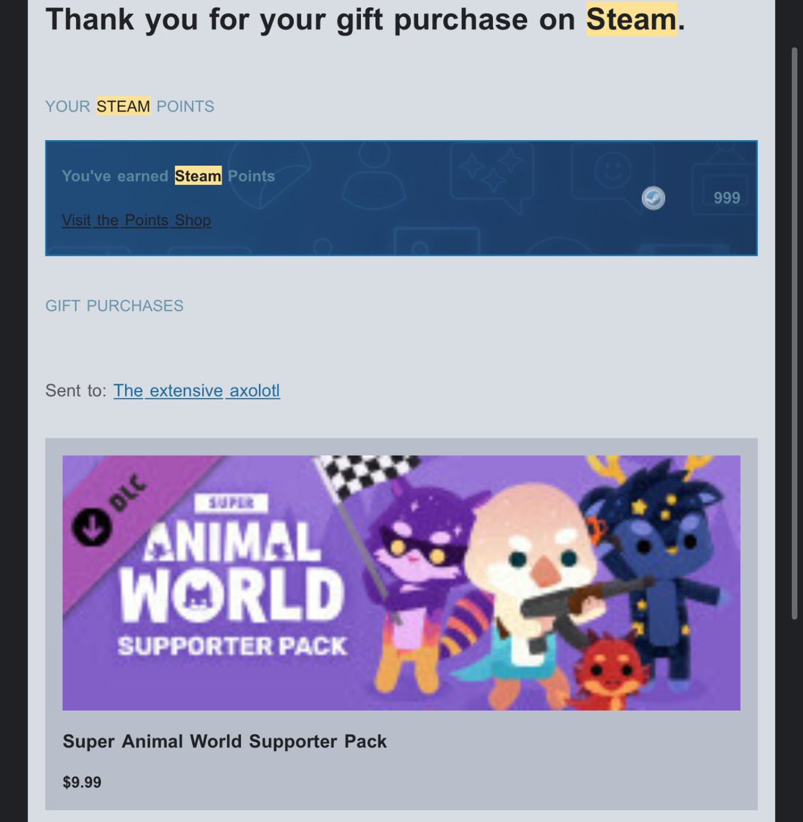 Already sent out two supporter packs, gonna give one away here too! 

Like, Retweet, and let me know your favorite part about the new update! 
<a href="/AnimalRoyale/">Super Animal Royale</a> #superanimalroyale