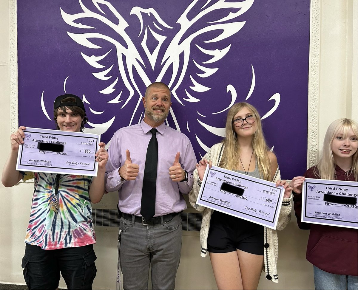 Greg Goelz (@goelzg) on Twitter photo 🎉 CONGRATS 🎉 to <a href="/DottkePBLHS/">@DottkePBLHS</a>’s Attendance Challenge winners!
You see, attending school “pays off!” 💰 😝
#wawmproud
#WestWay 🎉 CONGRATS 🎉 to <a href="/DottkePBLHS/">@DottkePBLHS</a>’s Attendance Challenge winners!
You see, attending school “pays off!” 💰 😝
#wawmproud
#WestWay