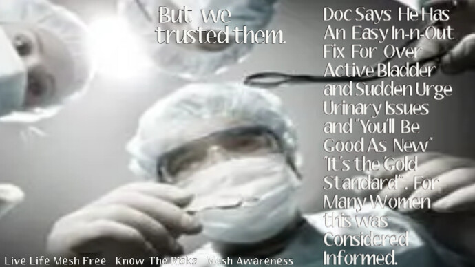 JanUrban12's tweet photo. An error doesn't become a mistake until you refuse to correct it. #fdafail #doctors willingness to ignore the dangers and destruction of pelvic mesh continue to put women at risk of serious injuries. Few know how to repair the damage. Solution #1stDoNoHarm #Mesh #LivesInCrisis https://t.co/5eWt3GEvPu