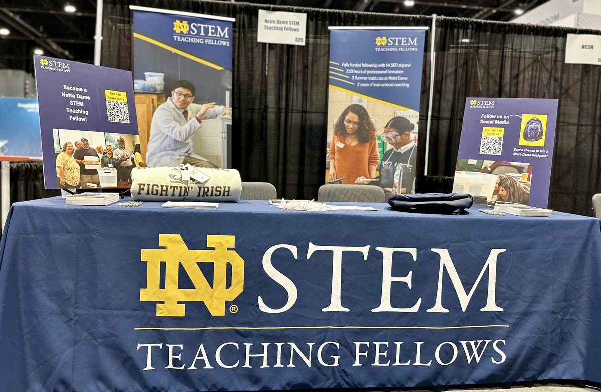 NDSTEMFellows's tweet photo. 📍 We’re at #NCTMCHI24! Excited to connect with STEM educators. 🎉 Come check us out at Booth 525 and learn how our #STEMFellows are leading change in classrooms! https://t.co/wvhn0fhsax