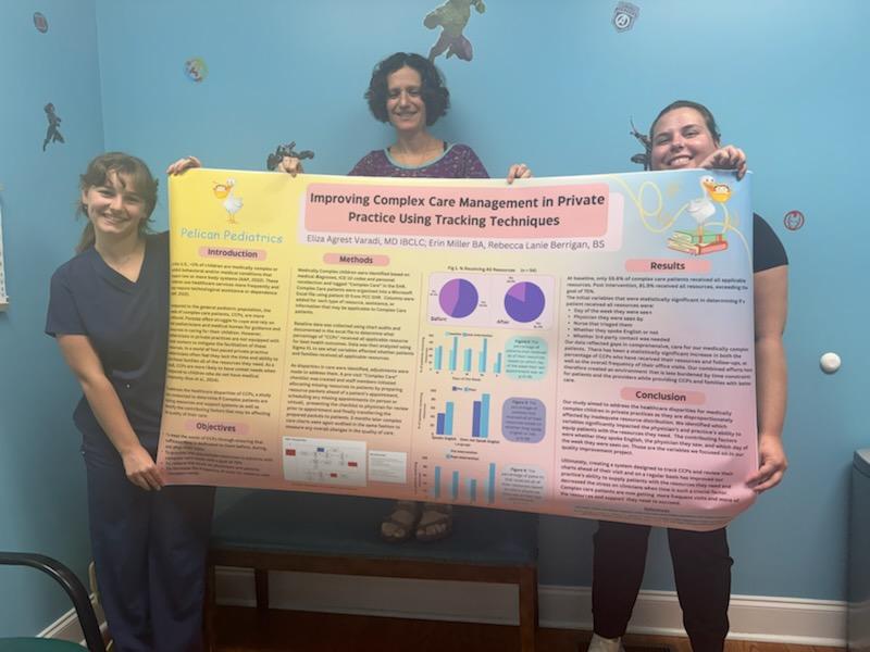 PelicanPeds's tweet image. Our poster for #aapexperience2024 #NCE on the tracking and management of complex care patients in private practice. Excellent job to future Dr. Berrigan and  Nurse Miller. #Care4Kids #Pediatrics #privatepractice
#qualityimprovement #QI @SC_AAP #AAP #qtip #scma #PCMH @MUSCkids