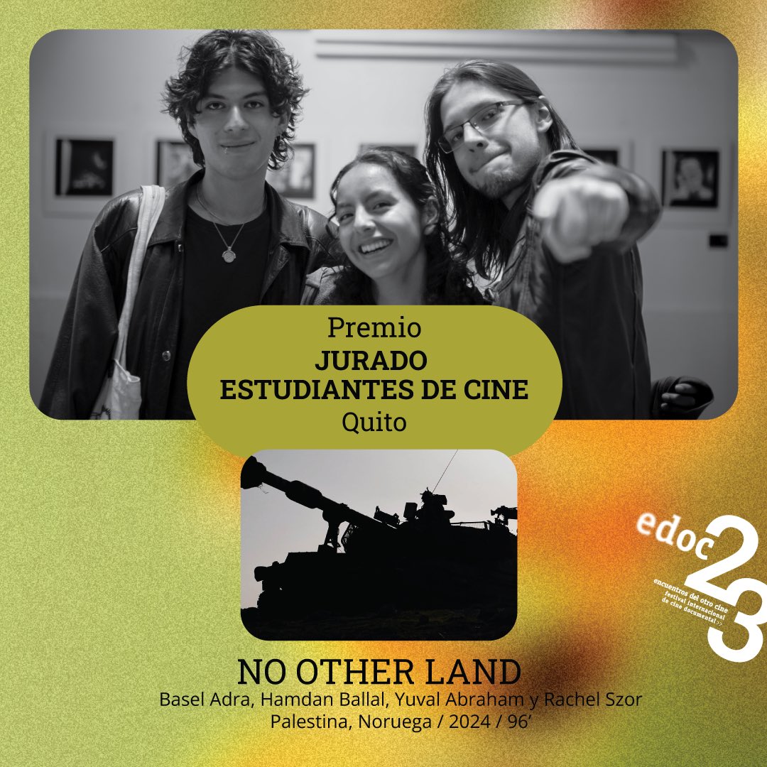 FestivalEDOC's tweet image. Nos complace compartir con ustedes el veredicto del Jurado Joven (Quito) y Jurado Estudiantes de Cine (Quito y Guayaquil) de estos #23EDOC. 🤗
#EDOC
