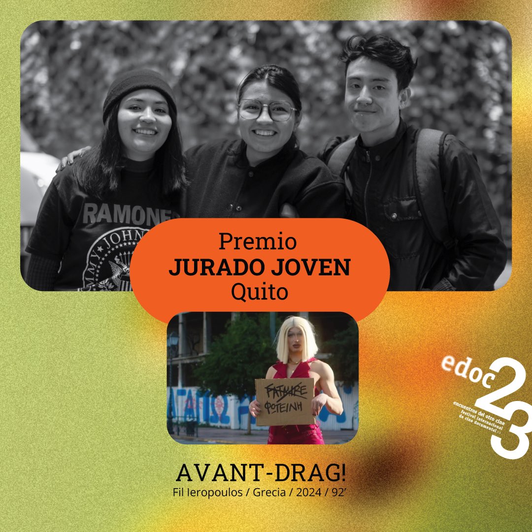 FestivalEDOC's tweet image. Nos complace compartir con ustedes el veredicto del Jurado Joven (Quito) y Jurado Estudiantes de Cine (Quito y Guayaquil) de estos #23EDOC. 🤗
#EDOC