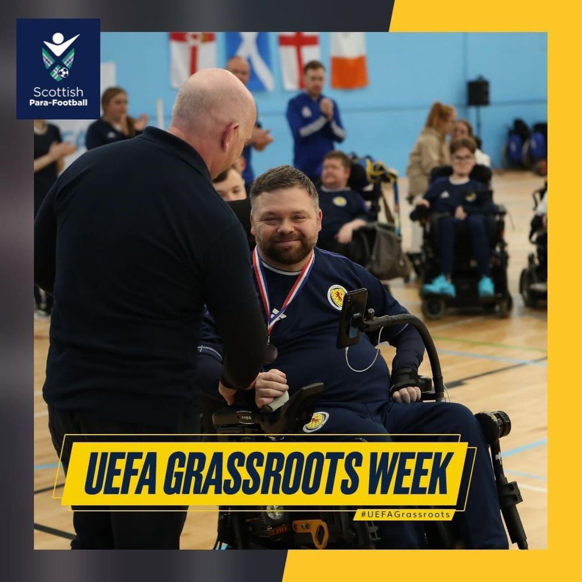 This weekend brings the start of the 2024/25 Powerchair Football Season. 

This Sunday eight teams travel to Dundee for the <a href="/DCDSDundee/">DCDS</a> Discovery Games which doubles up as our League Cup 🏆

Eyes peeled for more information during #UEFAGrassroots Week ⚽️ 

<a href="/ScottishFA_dis/">Scottish Para-Football</a>