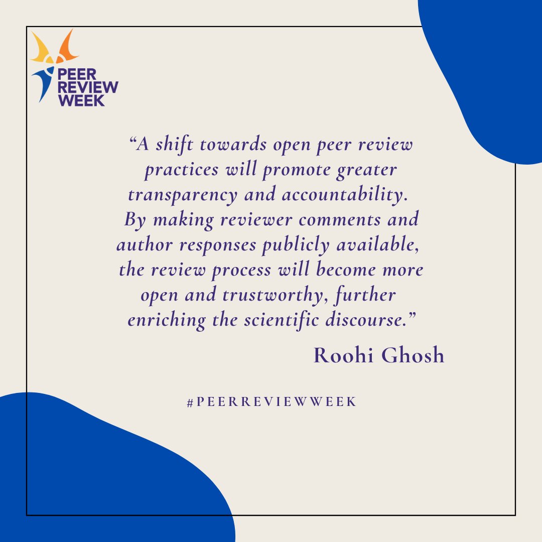 ACMDL's tweet photo. 👩‍🔬 Transparency in peer review is key to building trust in science. This #PeerReviewWeek, we’re focusing on how to make the peer review process more open and collaborative. How can we improve? Here are some gold advice from researchers and reviewers.
#FutureOfPeerReview https://t.co/PGClw4Xjm6