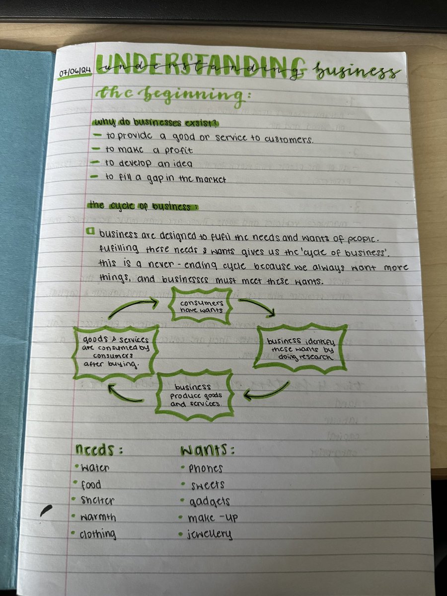 Some lovely note taking from Aiyla in S3 🤩