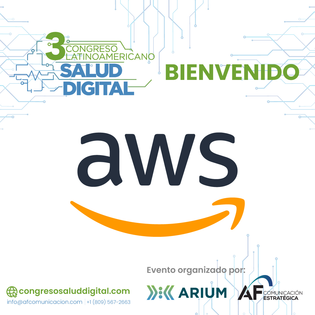 Le damos la bienvenida a @amazonwebservices como patrocinador del 3er. Congreso Latinoamericano de Salud Digital a ser celebrado el 10 de octubre de 2024.

Para registrarse en el Congreso visite congresosaluddigital.com. Más información llamar al 809-567-2663.
