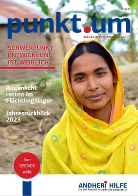 Das Magazin punkt.um für die Spenderinnen und Spender sowie Freundinnen und Freunde der ANDHERI HILFE. 🌍✨ Das Schwerpunktthema lautet: Entwicklung ist weiblich! 👩‍👩‍👧‍👦💪 
andheri-hilfe.de
#PunktUm #AndheriHilfe #Frauenpower #Entwicklung #Gemeinschaft