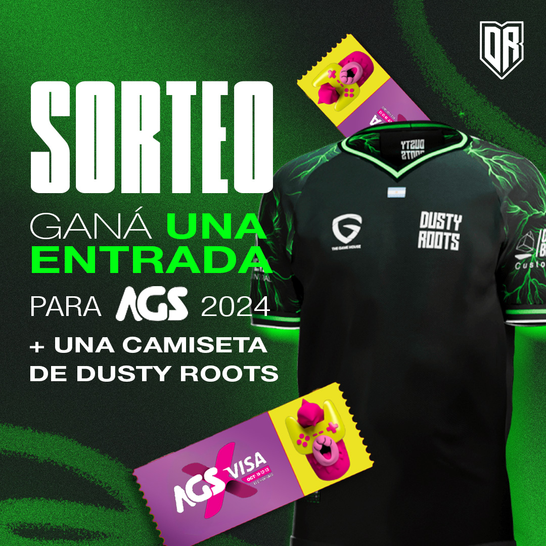Dusty Roots (@godustyroots) on Twitter photo ¡Sorteo! - AGS x DustyRoots 🔥🏆
🌟 Vamos a sortear una camiseta de Dusty Roots junto con una entrada para AGS! Dicha entrada será para el día Sábado 12.
Condiciones para participar:
✅ Dar LIKE y RT.
✅ Seguir a <a href="/GoDustyRoots/">Dusty Roots</a> en X.
#GoDusty ¡Sorteo! - AGS x DustyRoots 🔥🏆
🌟 Vamos a sortear una camiseta de Dusty Roots junto con una entrada para AGS! Dicha entrada será para el día Sábado 12.
Condiciones para participar:
✅ Dar LIKE y RT.
✅ Seguir a <a href="/GoDustyRoots/">Dusty Roots</a> en X.
#GoDusty