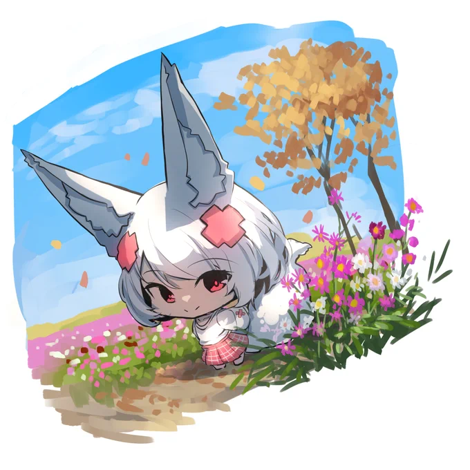 #深夜のひっそり落書き #生存報告落書き 秋っぽくなってきました。
