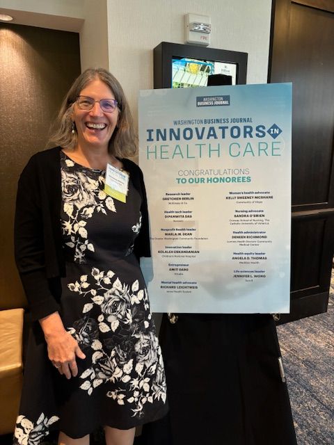DCPCA's tweet image. We are proud to share that Kelly McShane, our Board of Directors chair and CEO of Community of Hope (@cohdc), was honored today at the Washington Business Journal&apos;s Innovators in Health Care. Thank you for all you do, Kelly! #DCPCA #HealthEquity