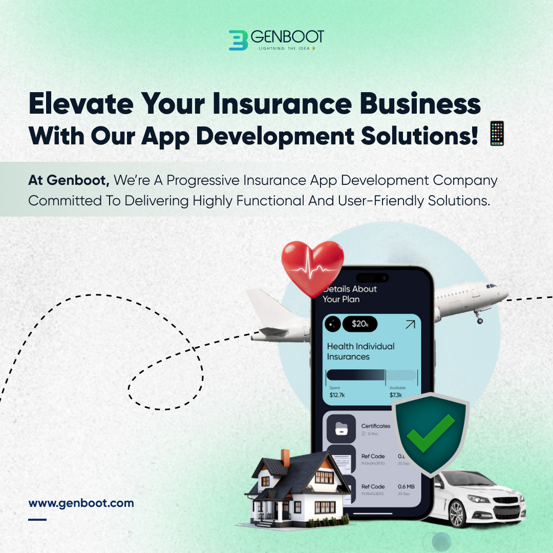 Genboot_co's tweet image. Elevate your insurance business with our user-friendly app solutions at Genboot!
Click Here: genboot.com/insurance-app-…

#Genboot #insuranceappdevelopment #InsuranceBusiness #appsolutions
