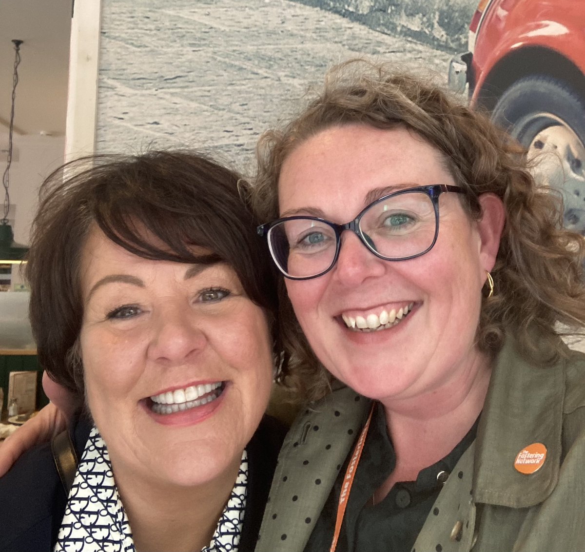 Sarah Thomas (@tfn_sarah) on Twitter photo Most wonderful end to my time in Liverpool at the Labour Party conference- lunch with Pat 😍 an amazing foster carer with <a href="/MaethuG/">Maethu Cymru Gwynedd</a>
Pat calls me ‘Sarah bach’, we cry and laugh together whenever we meet and I come away full of positivity and belief in the power of fostering. Most wonderful end to my time in Liverpool at the Labour Party conference- lunch with Pat 😍 an amazing foster carer with <a href="/MaethuG/">Maethu Cymru Gwynedd</a>
Pat calls me ‘Sarah bach’, we cry and laugh together whenever we meet and I come away full of positivity and belief in the power of fostering.