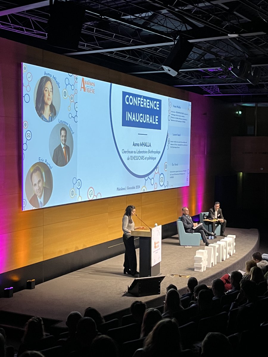 AFIGESE's tweet image. 🔎Plongée dans la première conférence des Assises !

Le thème : « Le choc technologique des outils numériques : du questionnement sur la démocratie à l’appréhension de l’IA par les Français ».

👥Sur scène : Asma Mhalla, Laurent Inard et Éric Portal

#AFIGESE24 #collterr #IA