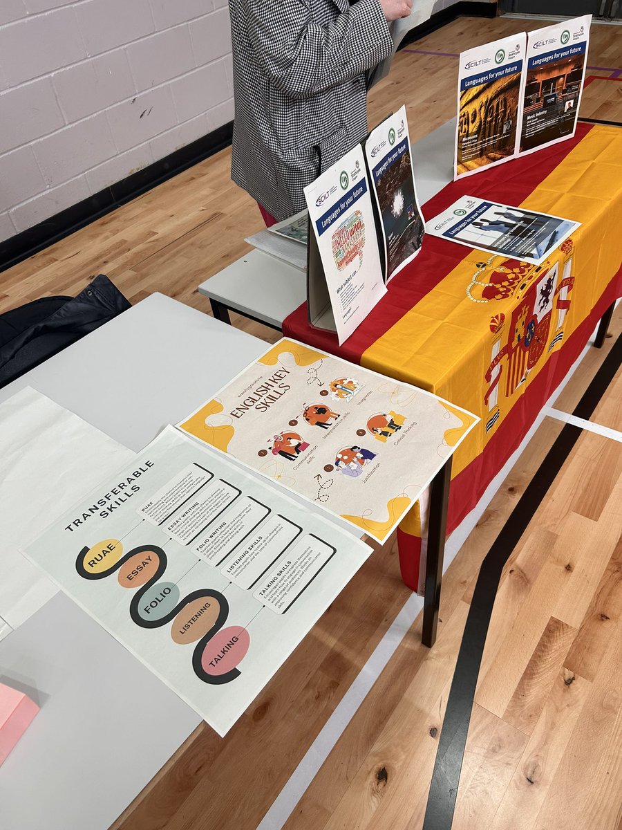 English and Languages representing at the careers fayre this evening. Great to chat to a whole host of businesses and apprenticeship schemes to see what’s out there for our pupils <a href="/Boness_Academy/">Bo'ness Academy</a>