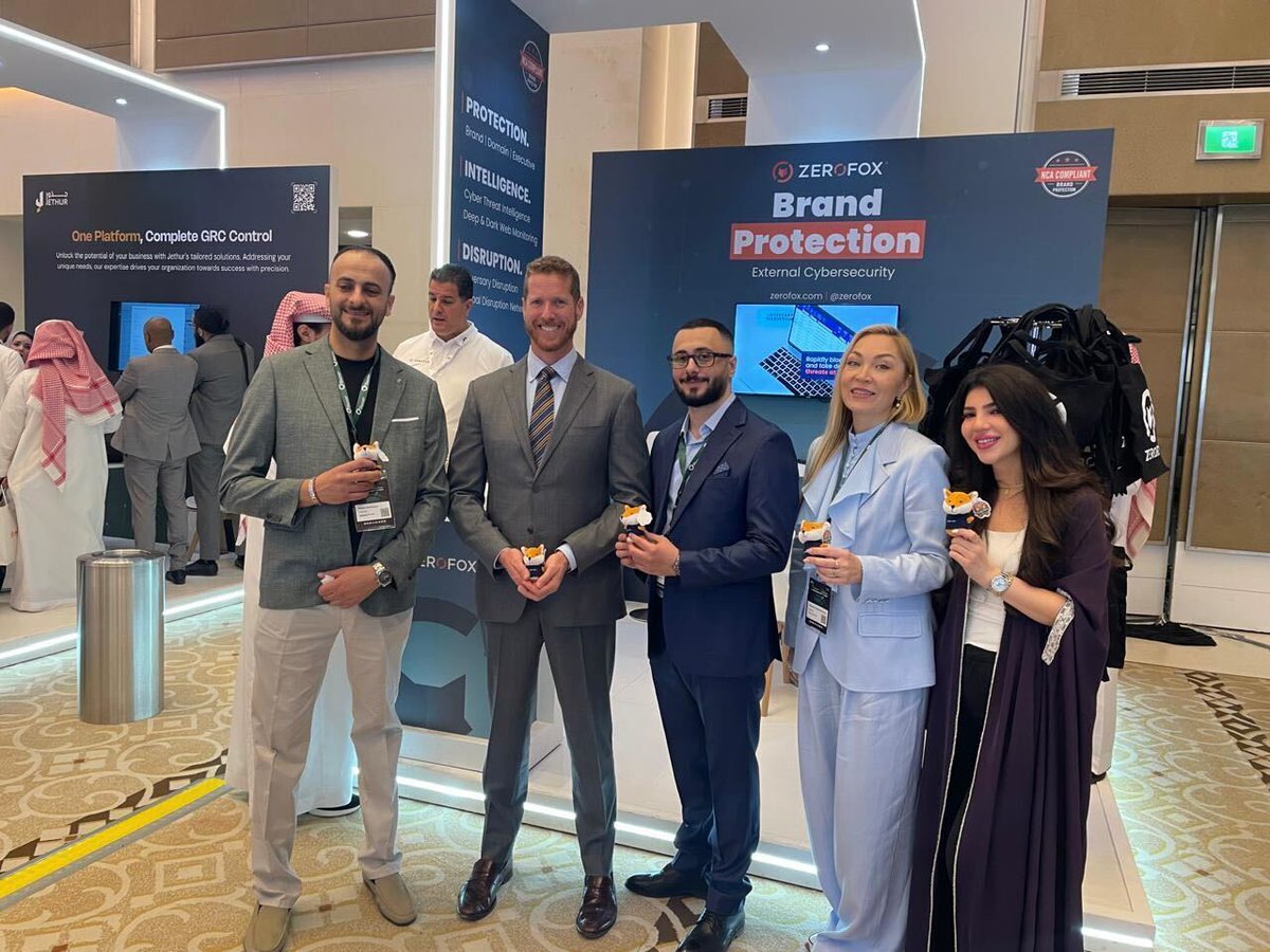 ZeroFox's tweet image. Passports = stamped. We&apos;ve been all over the world this month talking #ExternalCybersecurity with partners and customers 🌎 

Check out our team (with #Partner @VirtuPortMEA!) at #MENAISC2024 in Saudi Arabia ⬇️