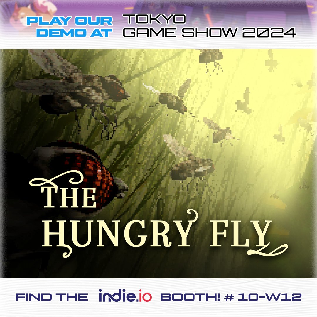 The Hungry Fly's demo is coming back on Steam for the Tokyo Game Show with <a href="/join_indie_io/">indie.io</a> until October 29th! 

🪰 You can play it now with the link in bio. 🪰
