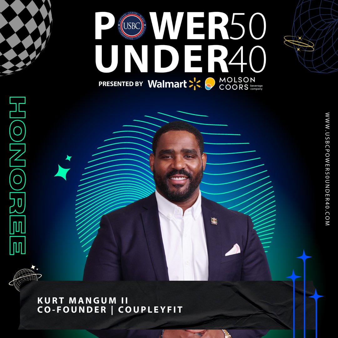 KurtMangum2's tweet photo. I am honored to be named a 2024 USBC Power 50 Under 40 Honoree, presented by Walmart and Molson Coors!
Thank you to @usblackchambers and USBC media for recognizing my passion and work. Let's keep making an impact together!
#USBCPower50 #Power50Under40 https://t.co/toBn6fU4F6