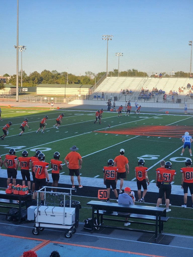 The OC played a great game but came up short on the scoreboard 8-14! Great job guys! The Freshmen are kicking off now! Come out and support these guys as they fight for a Porcupine victory! 

#POJO