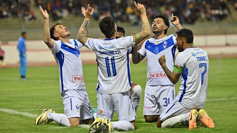 #TorneoClausura 🇧🇴
Doblete de Brian Sobrero y gol de Javier Sanguinetti (<a href="/sanguinettiii/">Javier Sanguinetti</a>), titulares en la goleada de #GVSanJose, 5-0 a <a href="/RealTomayapoOf/">Real Tomayapo Cuenta Oficial</a>. Augusto Seimandi ingresó a los 85'. Leandro Corulo, Agustín Alcaraz y Agustín Graneros fueron titulares en la visita.