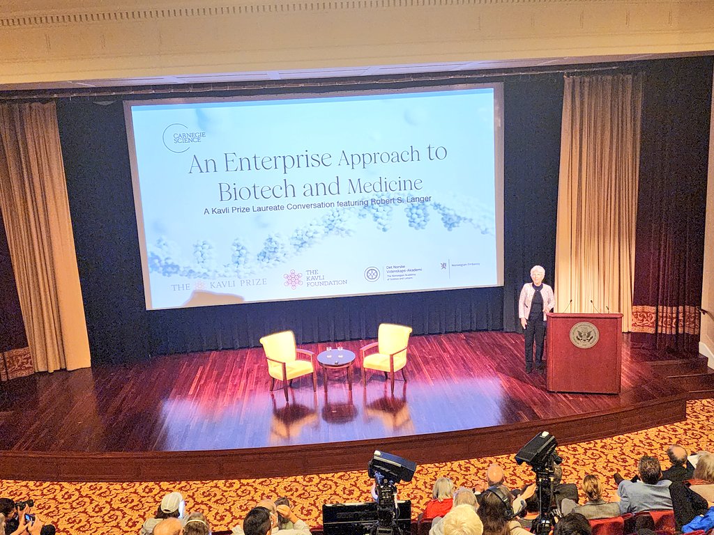 Carnegie Science (@carnegiescience) on Twitter photo .<a href="/KavliFoundation/">The Kavli Foundation</a> President Cynthia Friend tells the story of Robert Langer's 2024 <a href="/KavliPrize/">The Kavli Prize</a> in Nanoscience for his breakthrough work in drug delivery. .<a href="/KavliFoundation/">The Kavli Foundation</a> President Cynthia Friend tells the story of Robert Langer's 2024 <a href="/KavliPrize/">The Kavli Prize</a> in Nanoscience for his breakthrough work in drug delivery.