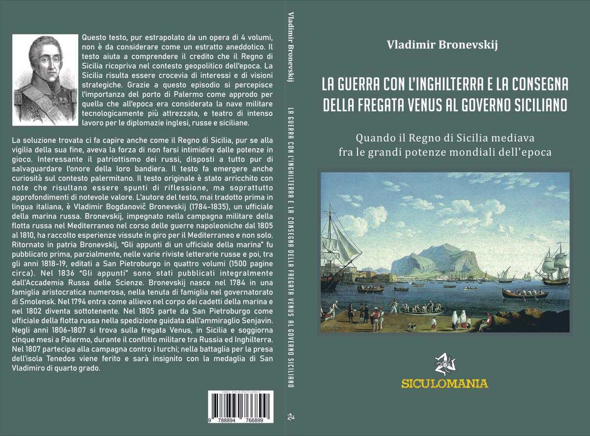 Primo impegno editoriale per Siculomania 
TITOLO: “La Guerra con l’Inghilterra e la consegna della fregata Venus al governo siciliano” 

Per info su come e dove trovare il libro, contatti: info@siculomania.com o messaggio Whatsapp o Telegram al numero 3471671731.