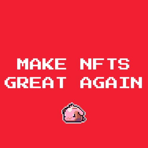 onchainheroes's tweet photo. Make NFTs Great Again https://t.co/hTGxRjvEPH
