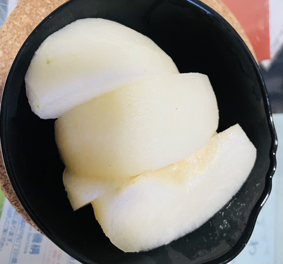 栗ごはん……秋を食べた🥰梨も美味し✨