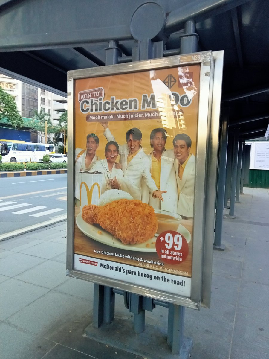 Sarap mabuhay puro ganito nakikita ko sa daan. 

<a href="/SB19Official/">SB19 Official</a> #SB19 <a href="/McDo_PH/">McDo Philippines</a>  #AtinToChickenMcdo