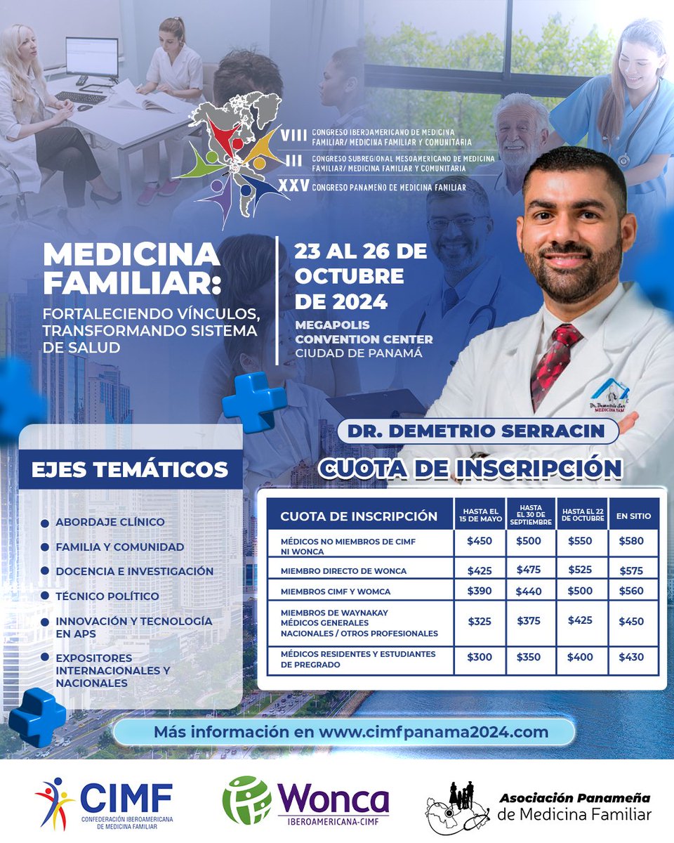 VIII Congreso de medicina familiar y comunitaria. Ciudad de Panamá