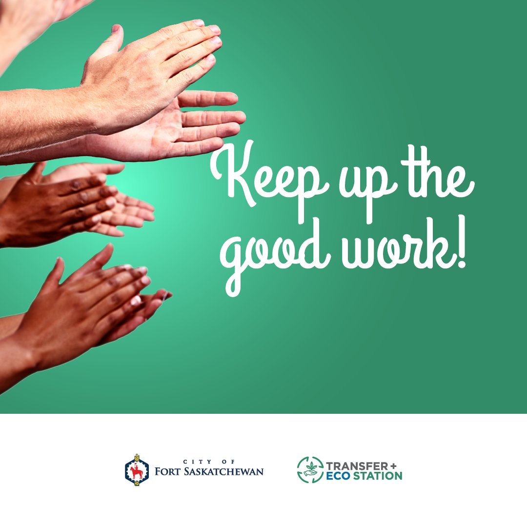 We diverted 1,237.11 MT (1,237,110 KG) of materials from the landfill last year! Every effort counts, from recycling to composting. Let's keep up the good work, Fort Sask! Together, we can make a big difference for our community and the planet.