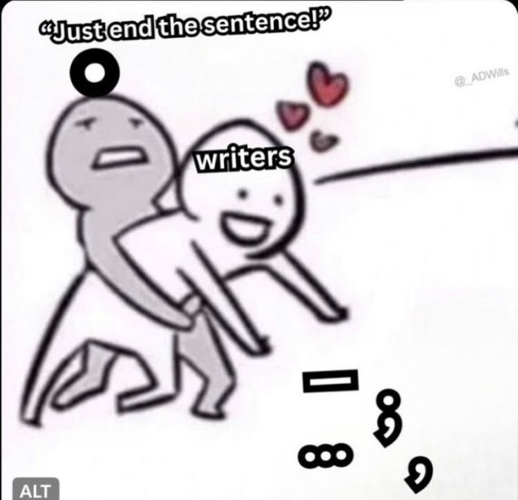 ElyseBrouhard's tweet photo. I laughed so hard
#WritingCommunity #writers https://t.co/H2yUKOsV15