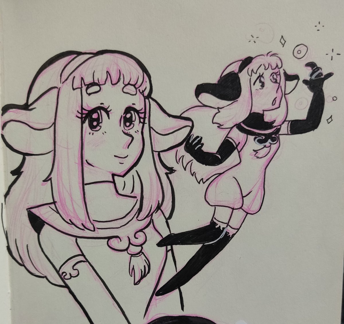 shionanies's tweet photo. I inked my Tezuka x Krosmoz doodles
I kinda butchered Julith but sometimes we just gotta roll with the mistakes
#Tezuka #Wakfu #Dofus #Ankama #Krosover #Krosmoz https://t.co/1HYDCl9bds
