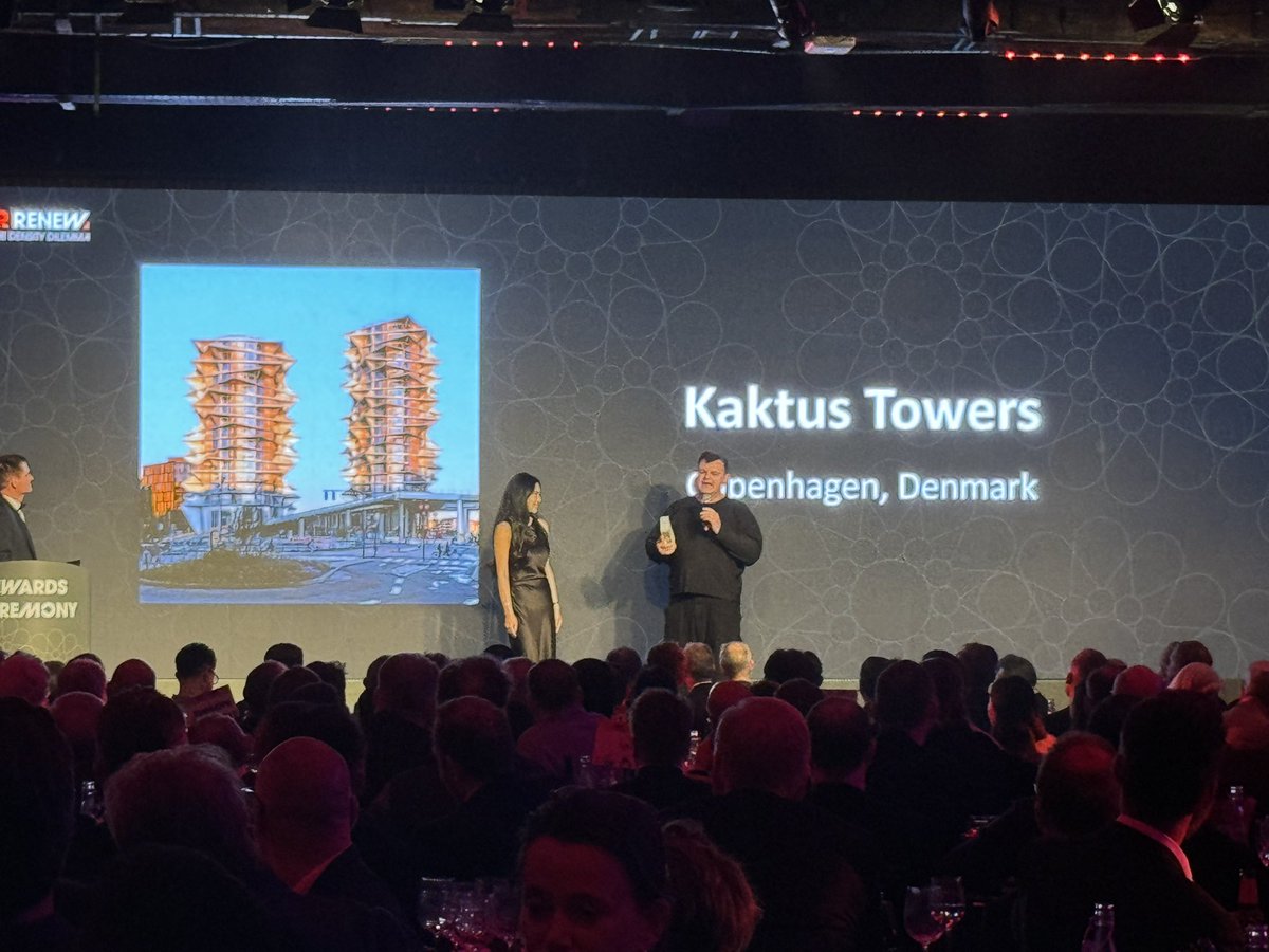 Overall 2024 winner for Best Tall Building, Europe goes to… Kaktus Towers, Copenhagen! 🌵🌇 #ctbuh2024