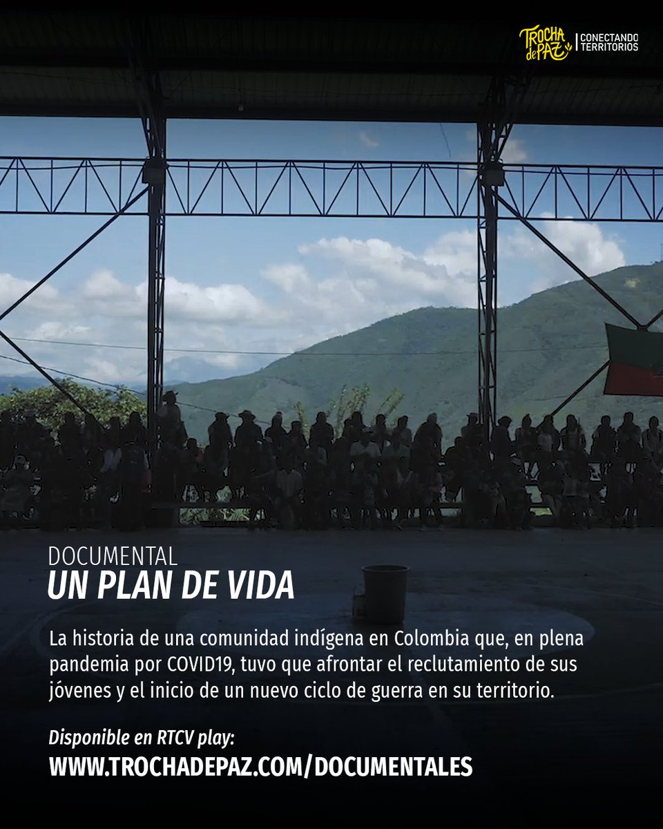 ¡Un Plan de Vida ya se encuentra disponible en @rtvcplay !
Puedes verlo completo en trochadepaz.com/documentales/
Invitado a múltiples festivales internacionales y ganador del <a href="/FICDEH/">FICDEH</a> (2022)
Con el apoyo de <a href="/PAXenColombia/">PAX Colombia🕊️</a> @PAX 
 
 #RTVC #ficccali #ficdeh #ConectandoTerritorios #cauca